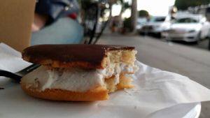 Vegan eclair! at Erin McKenna's Bakery in Los Angeles