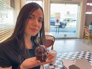 Delicious Deluxe cupcake !  at Erin McKenna's Bakery in Los Angeles