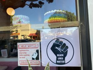 what if i'm crying in a friendly way tho?  at Erin McKenna's Bakery in Los Angeles