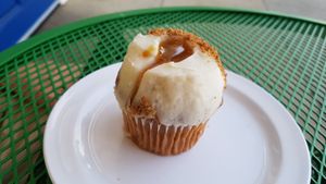 Cupcake at Erin McKenna's Bakery in Los Angeles