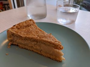 Gâteau Basque at Le Jardin in Biarritz