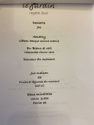   at Le Jardin in Biarritz