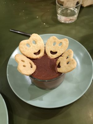 Mousse choco at Le Jardin in Biarritz