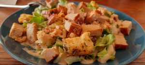 Tofu salad at Le Jardin in Biarritz