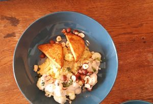 Polenta at Le Jardin in Biarritz