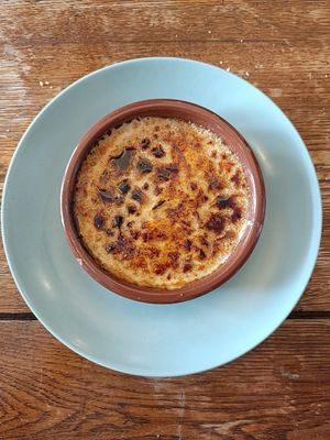 Creme Broule at Le Jardin in Biarritz