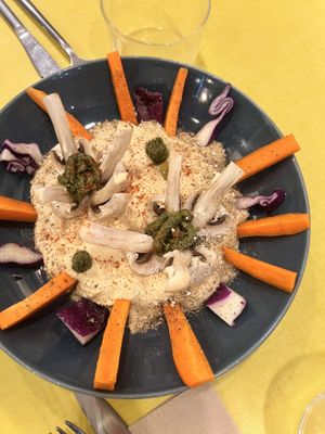 Hummus  at Le Jardin in Biarritz