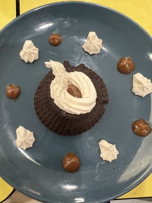 Schokoladenküchlein  at Le Jardin in Biarritz