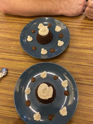 Pudding - Chocolate Fondant  at Le Jardin in Biarritz