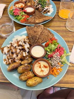 Mains - Seitan Shawarma   at Le Jardin in Biarritz