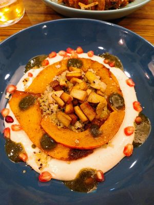 Pumpkin with tofu at Le Jardin in Biarritz