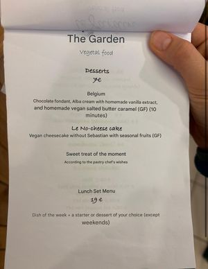 I will continue to dream about 'Belgium'. If it's there you have to try it!  at Le Jardin in Biarritz