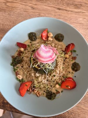 Stuffed zucchini  at Le Jardin in Biarritz