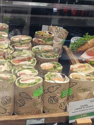 Vegan burrito at ATH - Gregory's - Departures in Athens