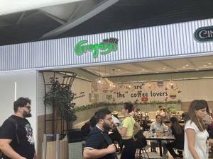 In terminal A at ATH - Gregory's - Departures in Athens