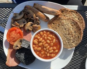 Vegan breakfastt  at The Park Café - Hazlehead Park in Aberdeen