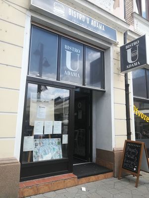 outside at Bistro u Adama in Liptovsky Mikulas