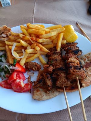 Sorry, I tucked in before remembering to take a photo. at Village Taste in Rhodes