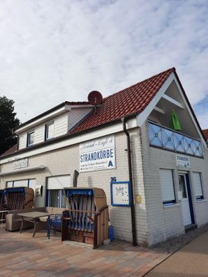 View from outside at Strand Café in Kellenhusen