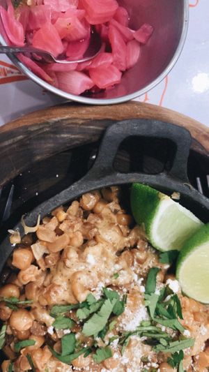 Esquites pibinales  at Taqueria De La Union in Merida