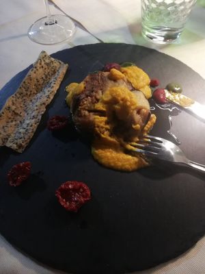 Zuccotto di melanzane, ripieno di verdure at Anima & Cuore in Galatina