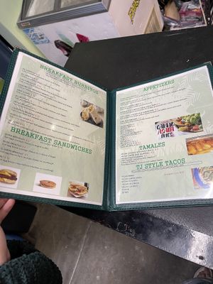 huge menu (1)   at El Jardin The Vegan Paradise in San Diego