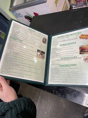 huge menu (2)   at El Jardin The Vegan Paradise in San Diego