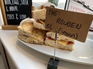 Vegan Reuben   at Sonny's Coffee & Kitchen at Pop Recs in Sunderland