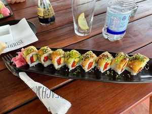 The new era vegetarian roll with no cream cheese and no mayo  at Beach House in Harare