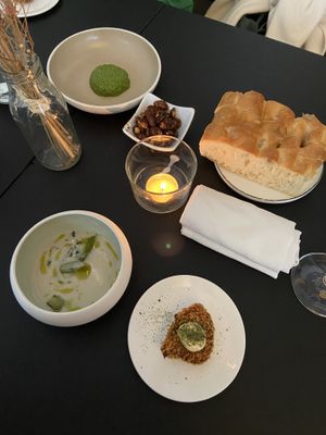 Amuses  at Francine in Brussels