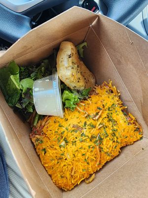 Bakes spaghetti like my grandma's at Seed Thyme & Harvest Plant-based Cuisine in Spartanburg