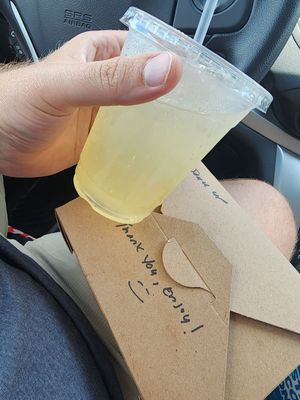Fresh made lemonade was like heaven on a hot day at Seed Thyme & Harvest Plant-based Cuisine in Spartanburg