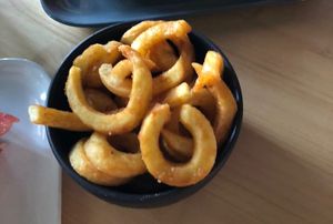 Curly fries side   at Rutz in Somma Lombardo