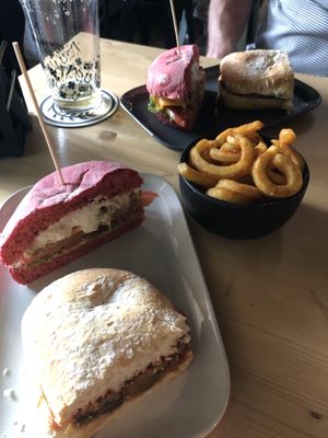 shared: Super Mario Bros Burger & Quattro di Mattina Sandwich   at Rutz in Somma Lombardo