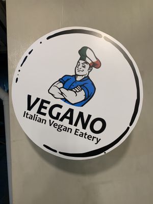 Sign   at Vegano in Bangkok