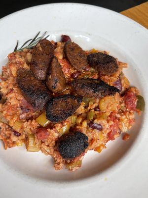 Vegan entree at Seva in Detroit