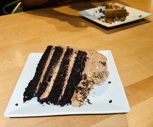 Chocolate peanut butter mousse cake  at Seva in Detroit