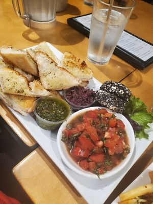 Bruschetta at Seva in Detroit
