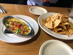 Vegan nacho cheese! at Seva in Detroit