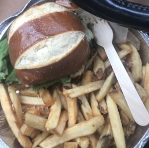 Carry-out Beyond Burger+Fries at Seva in Detroit