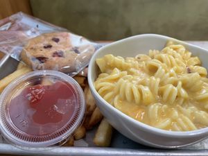 Mac and cheese kids meal   at Veggie Grill by Next Level in Beaverton