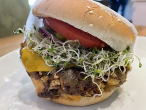 Ultimate Veggie Burger  at Veggie Grill by Next Level in Beaverton