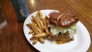 Super Rica burger  at Veggie Grill by Next Level in Beaverton