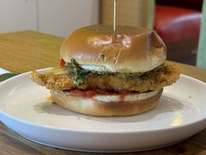 Pesto Chik’n Parm  at Veggie Grill by Next Level in Beaverton