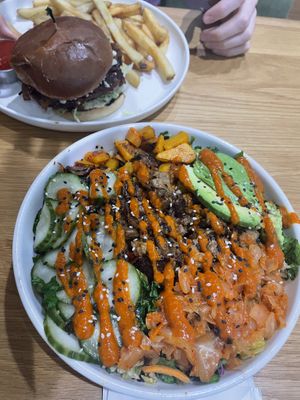 kimchi steak bowl  at Veggie Grill by Next Level in Beaverton