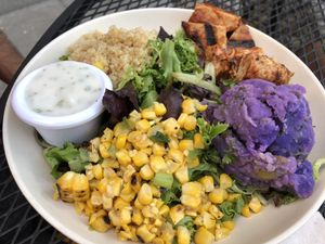 the most delicious salad at Veggie Grill by Next Level in Beaverton