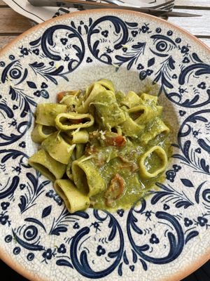 Vegan Lemon Basil pistachio pasta   at Bresca - San Antonio in Ibiza