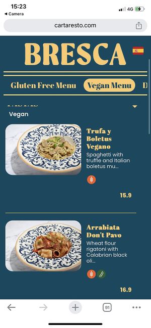 Pasta 🍝   at Bresca - San Antonio in Ibiza