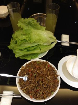 The signature dish at Zhong Nong Jian Kang Jia Yuan in Kunming