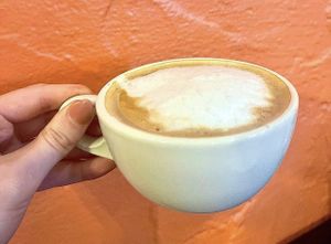Cappuccino with almond milk   at Cafe Brazil in Richardson